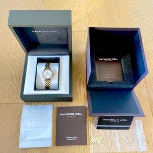 Raymond Weil Gold/Silver Diamond Quartz Timepiece